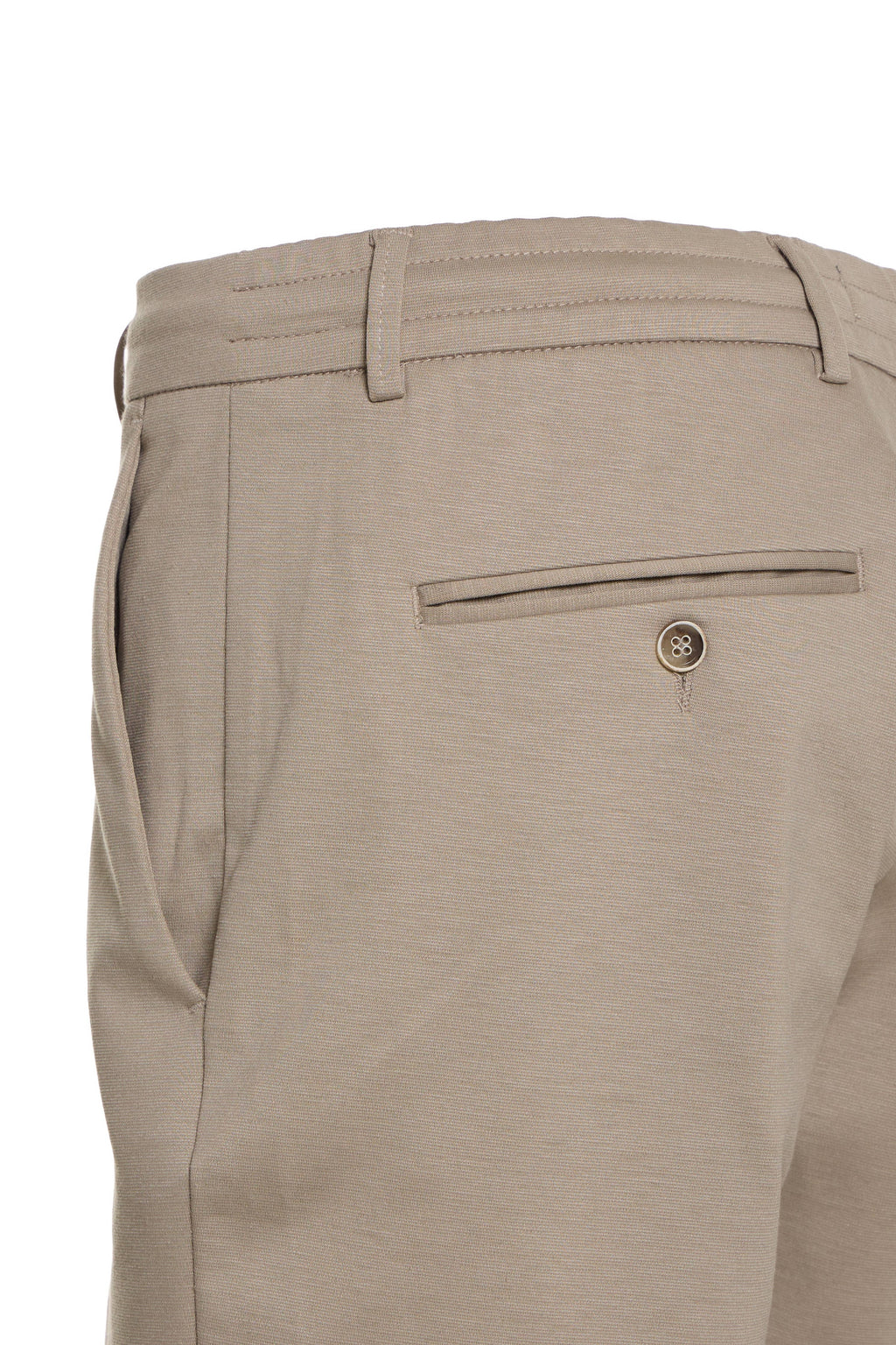 Beige Knit Travel Short
