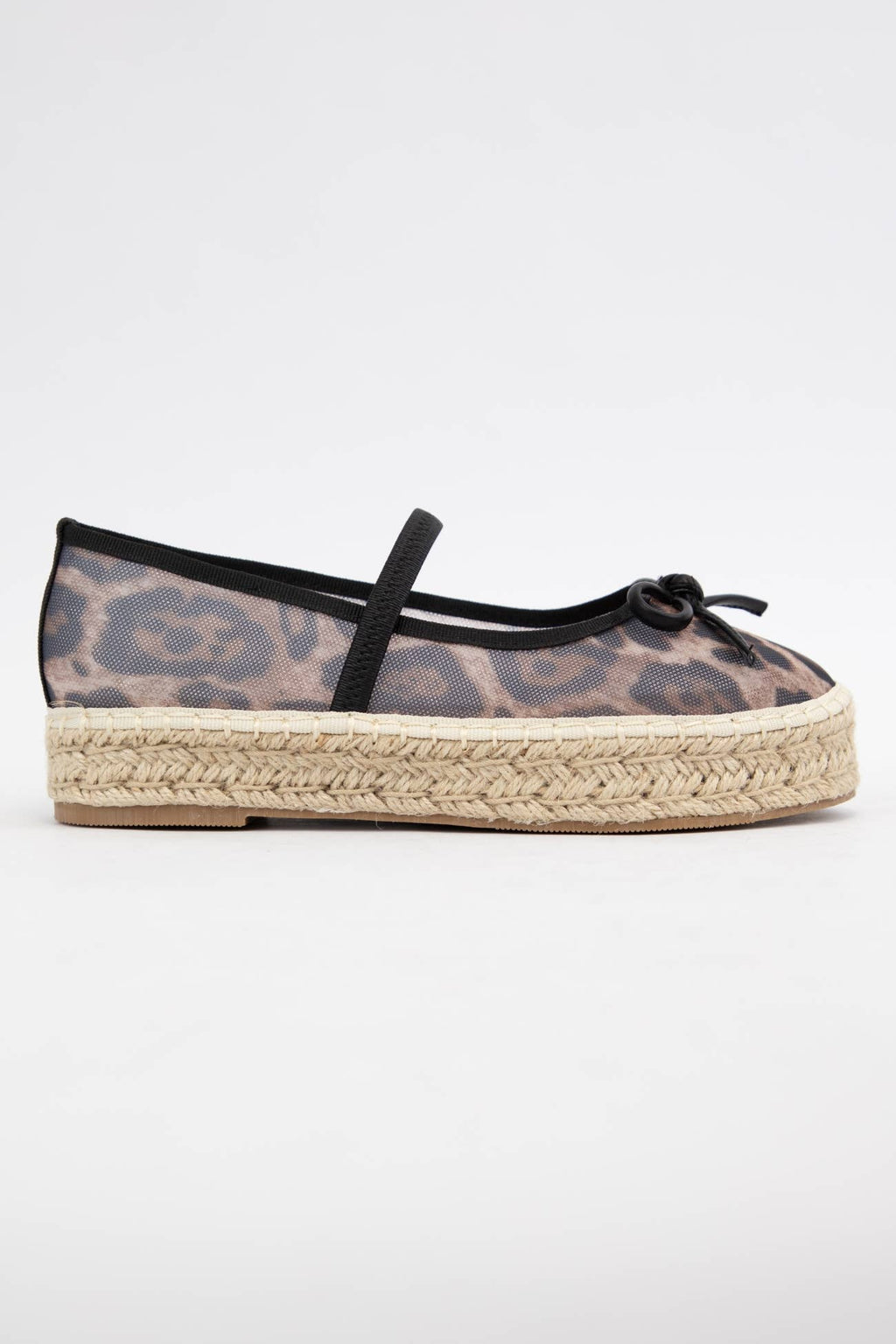 BIJOU MESH UPPER ESPADRILLE PLATFORM SLIP ON