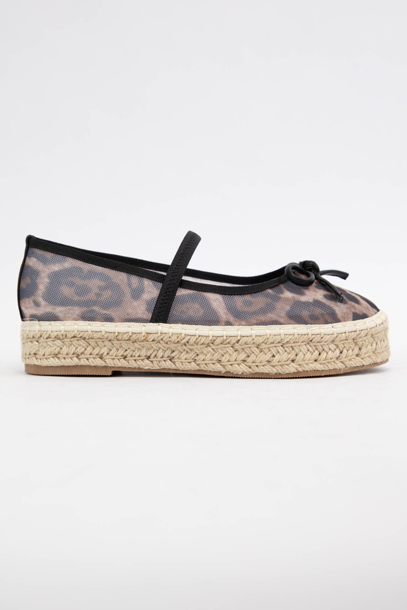 BIJOU MESH UPPER ESPADRILLE PLATFORM SLIP ON