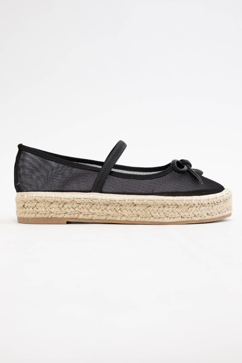 BIJOU MESH UPPER ESPADRILLE PLATFORM SLIP ON