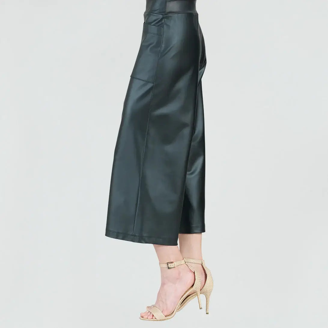 PT36L - Liquid Leather ™ - Front Pocket Gaucho Pant