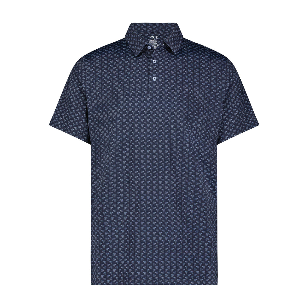 Navy Cocktails Performance Short Sleeve Shirt