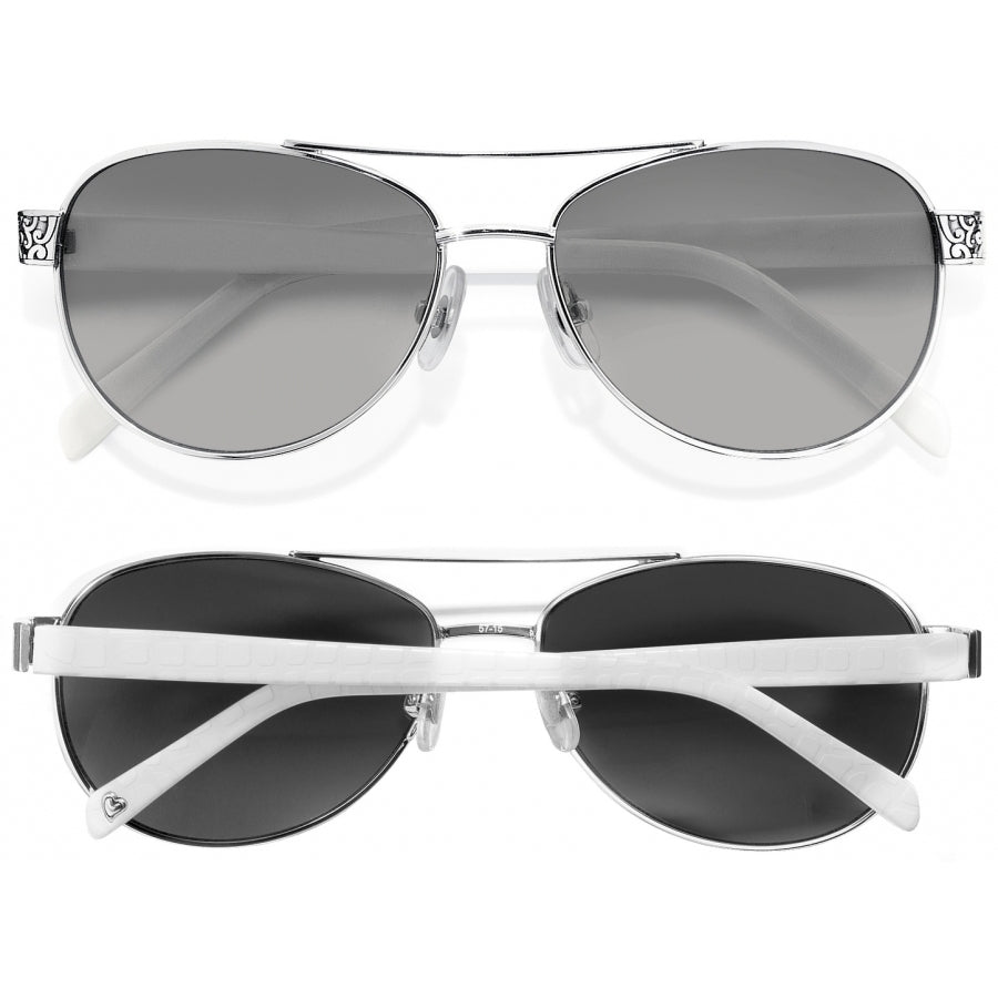 Sugar Shack White Silver Sunglasses