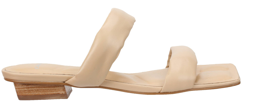 Phoebe - Leather Slide Sandal Cream 566004