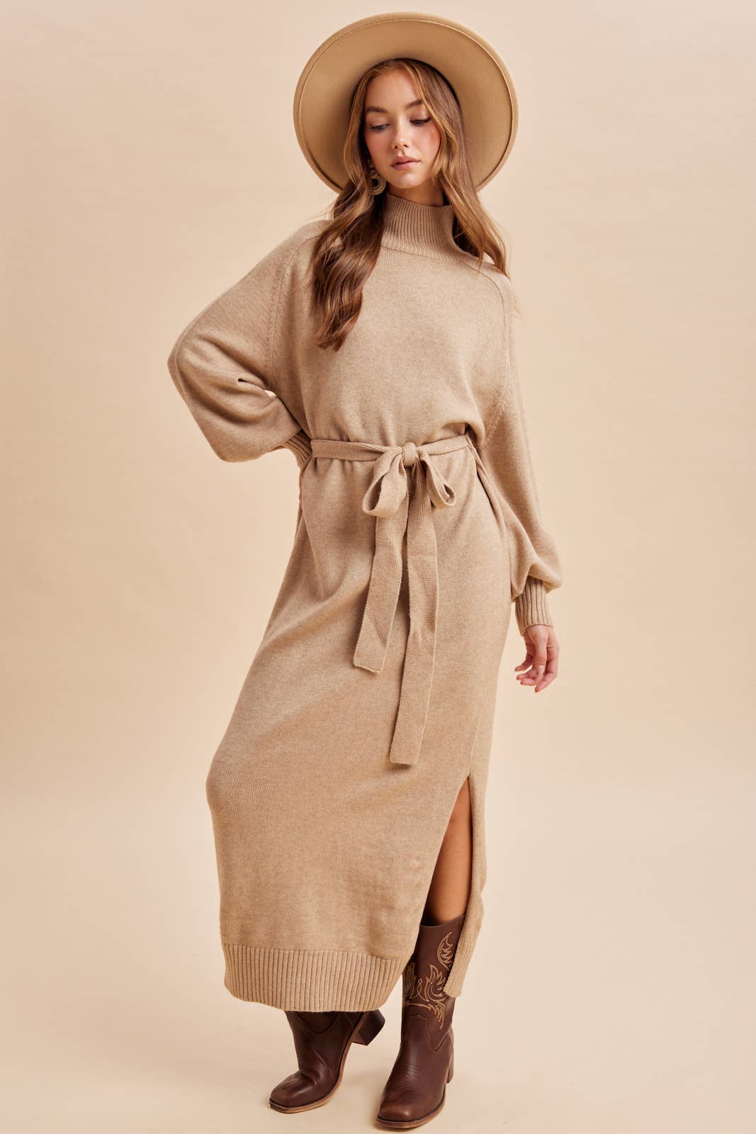 TURTLENECK SWEATER DRESS