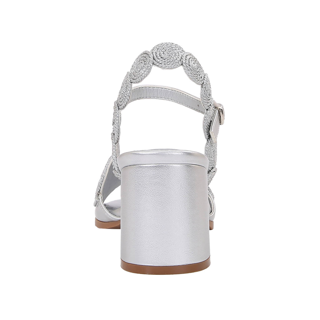 Valerie Embroidery Circles Block Heel Sandal