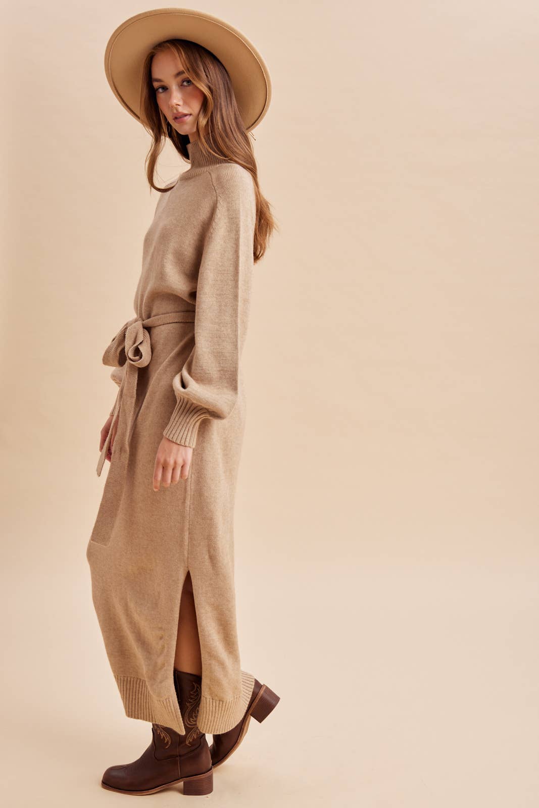 TURTLENECK SWEATER DRESS