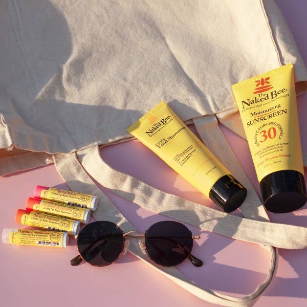 SPF 15 Orange Blossom Honey Tinted Lip Balm in Peach Blossom
