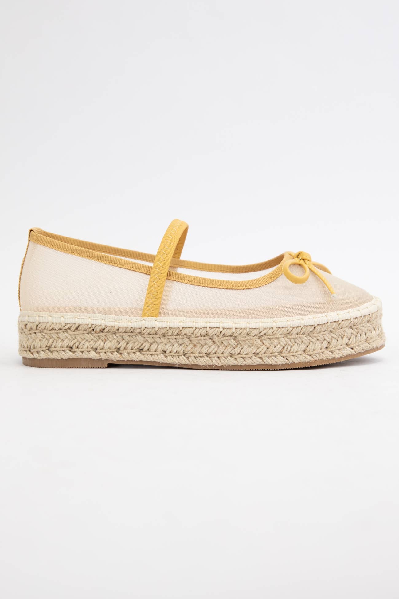 BIJOU MESH UPPER ESPADRILLE PLATFORM SLIP ON
