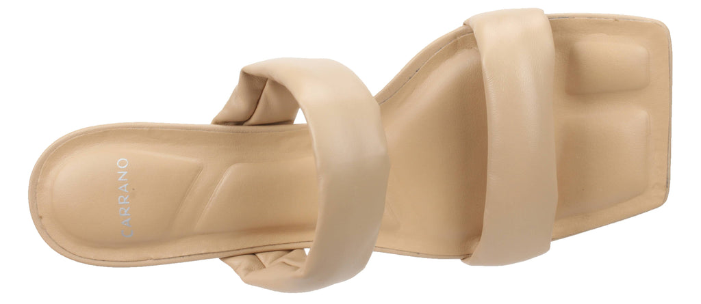 Phoebe - Leather Slide Sandal Cream 566004
