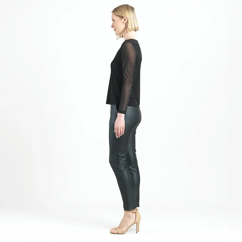 T77M - Long Mesh Sleeve Top