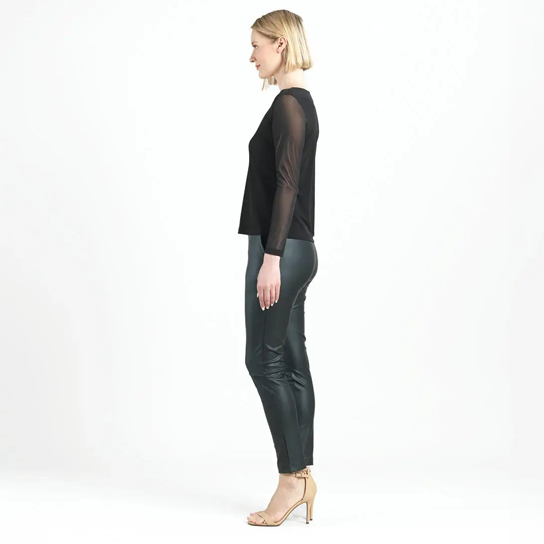 T77M - Long Mesh Sleeve Top