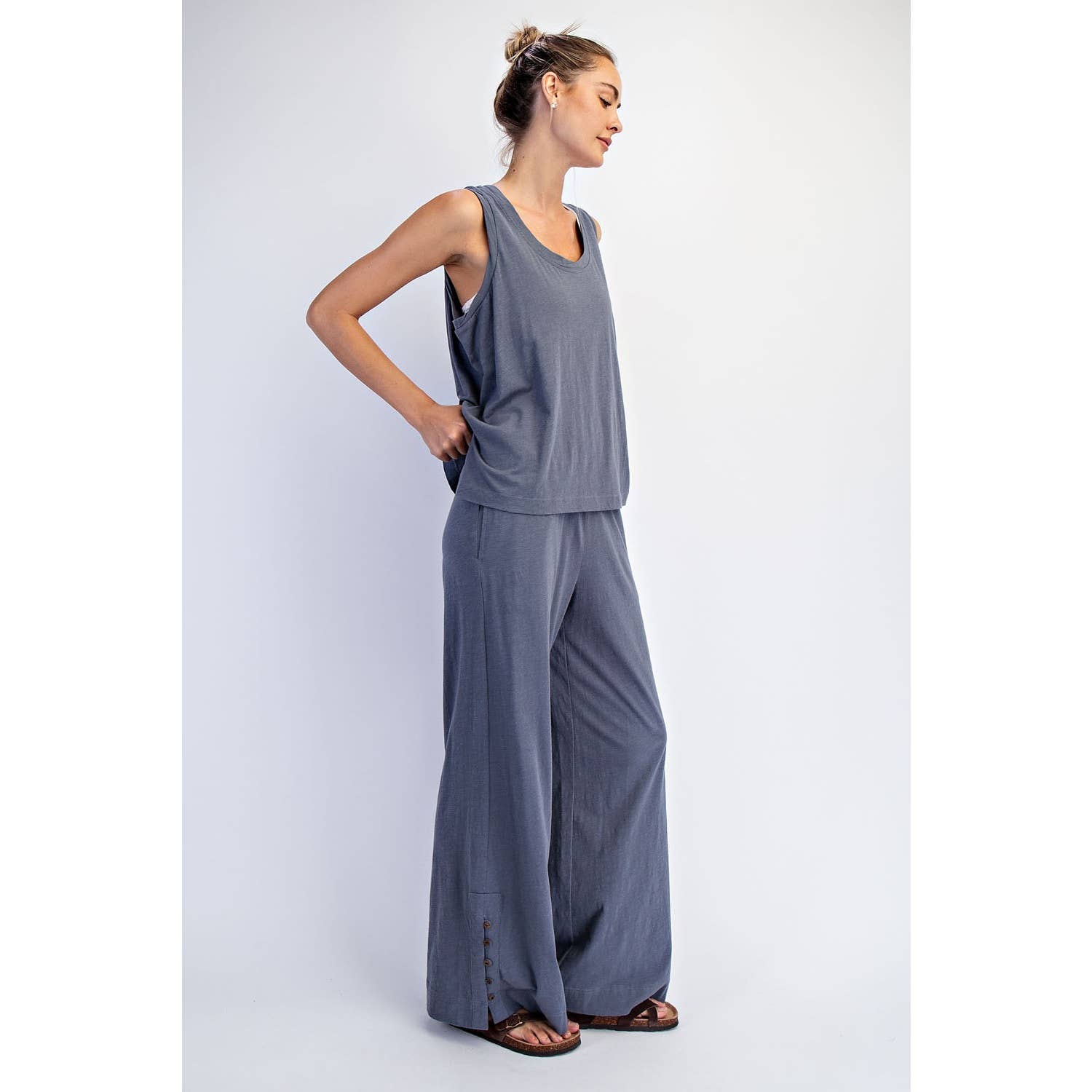 COTTON SLUB LAID-BACK CHIC SET