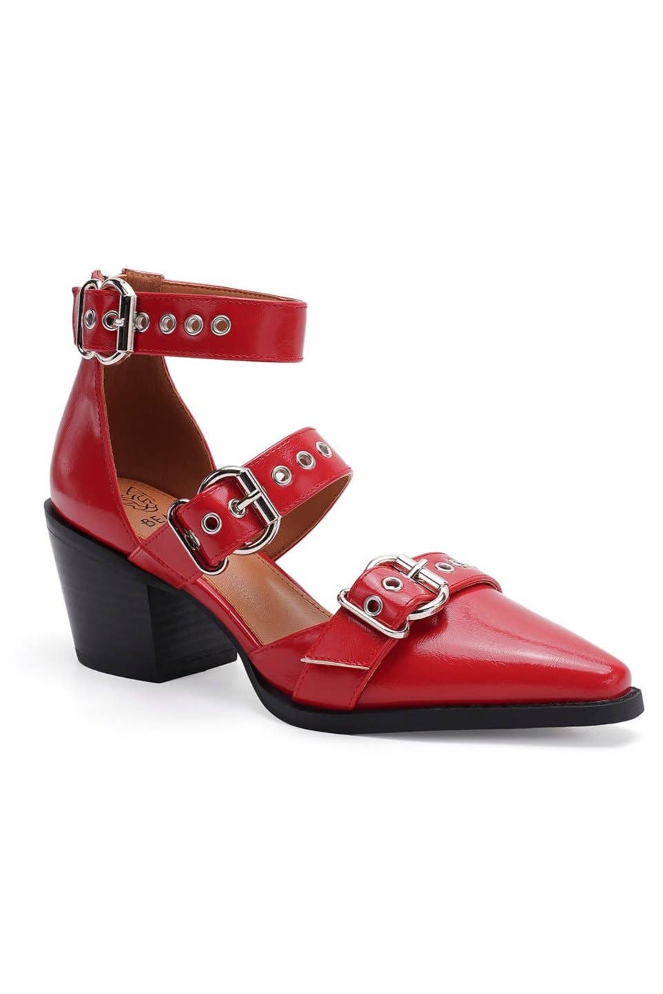 TESSA-02 Buckled Heeled Shoes
