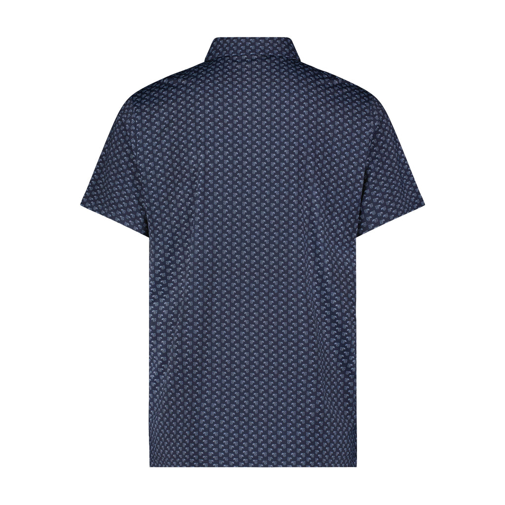 Navy Cocktails Performance Short Sleeve Shirt