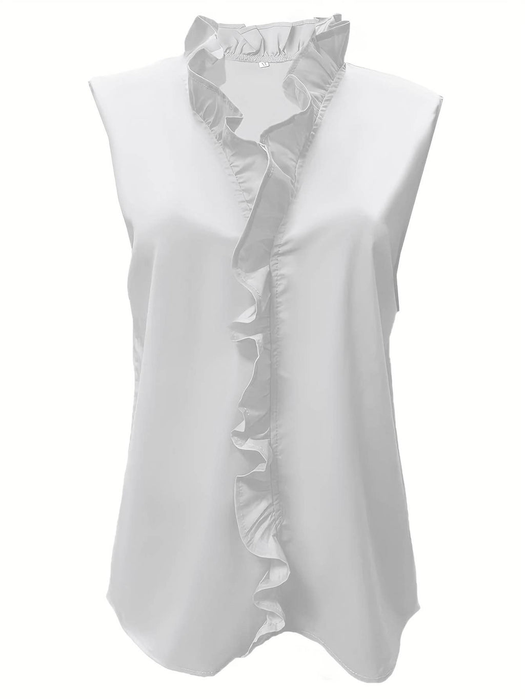 Ruffles V-neck vest tank top