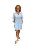 Pia Polo Dress with Slit Neck and pockets in Morocco
