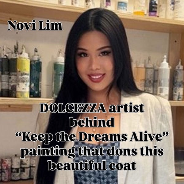 DOLCEZZA "Keep the Dream Alive" Winter Woven Coat