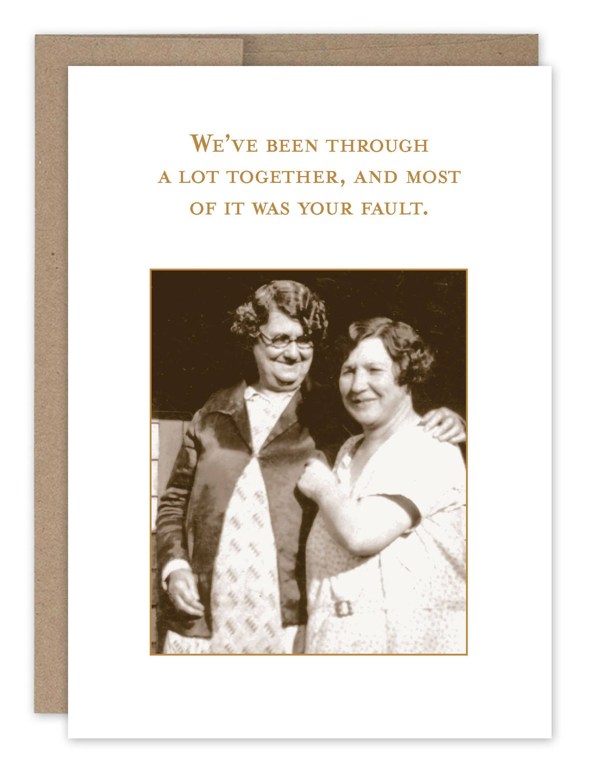 Most Of It Was Your Fault Friendship Card
