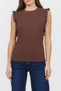 Bridget - Shaved Chocolate Sleeveless top
