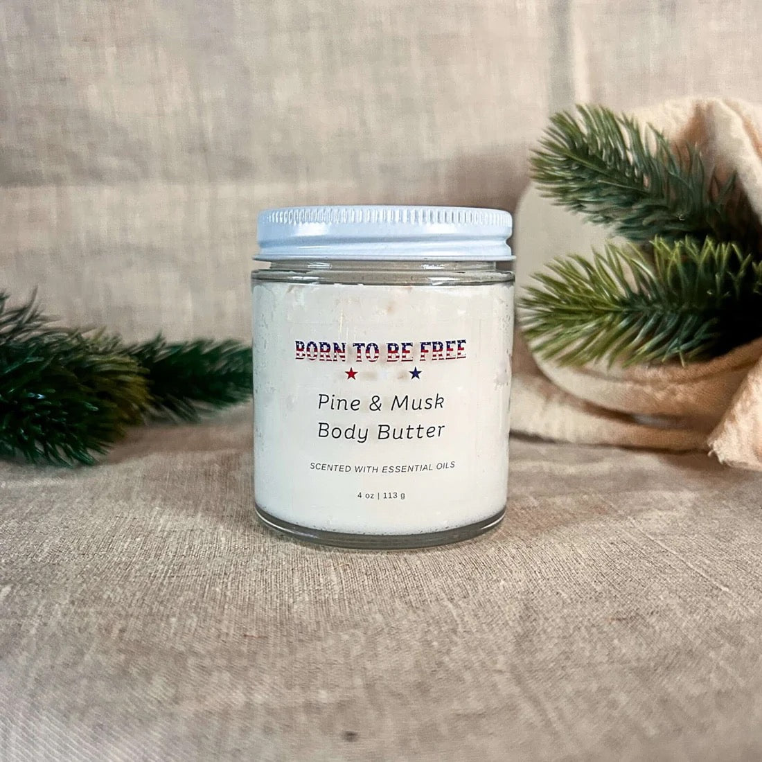 Pine & Musk Body Butter 4oz Jar