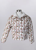 Ivory Floral Puff Jacket
