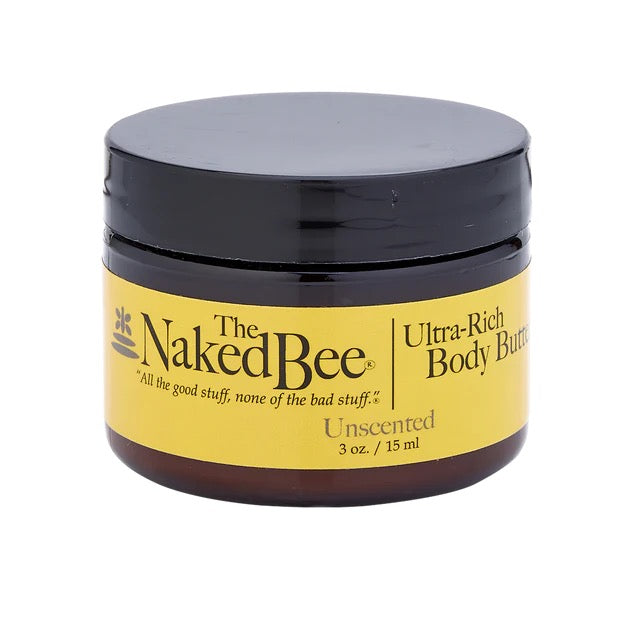 the Naked Bee Ultra Rich Body Butter - Unscented - 3 oz jar