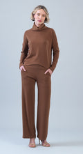 Ultra Soft Lounge Knit Straight Leg Pant in Natural
