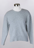 Gray pullover sweater with Bow Detail on Back