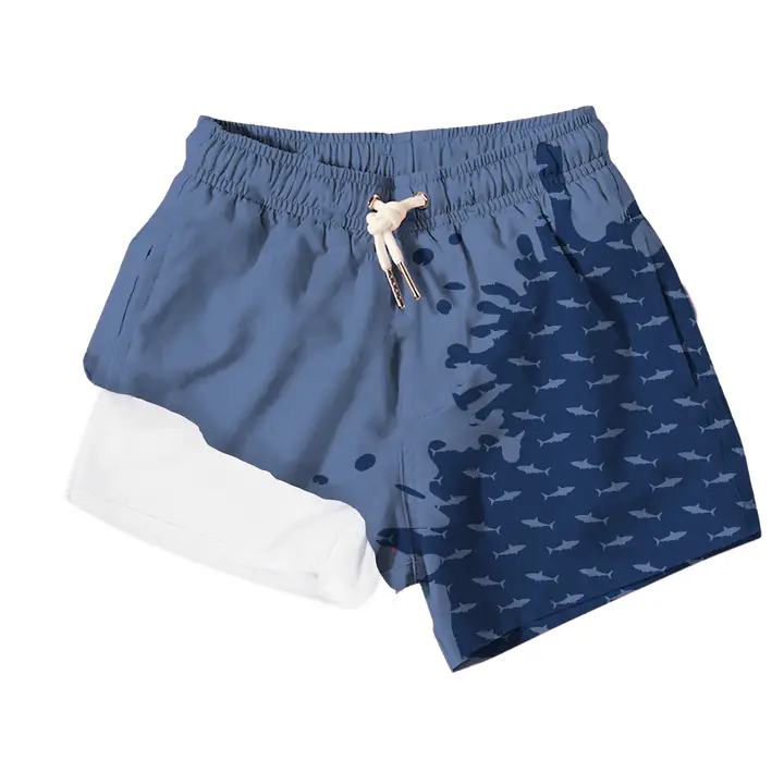 Navy to Shark - Kids Swimwear