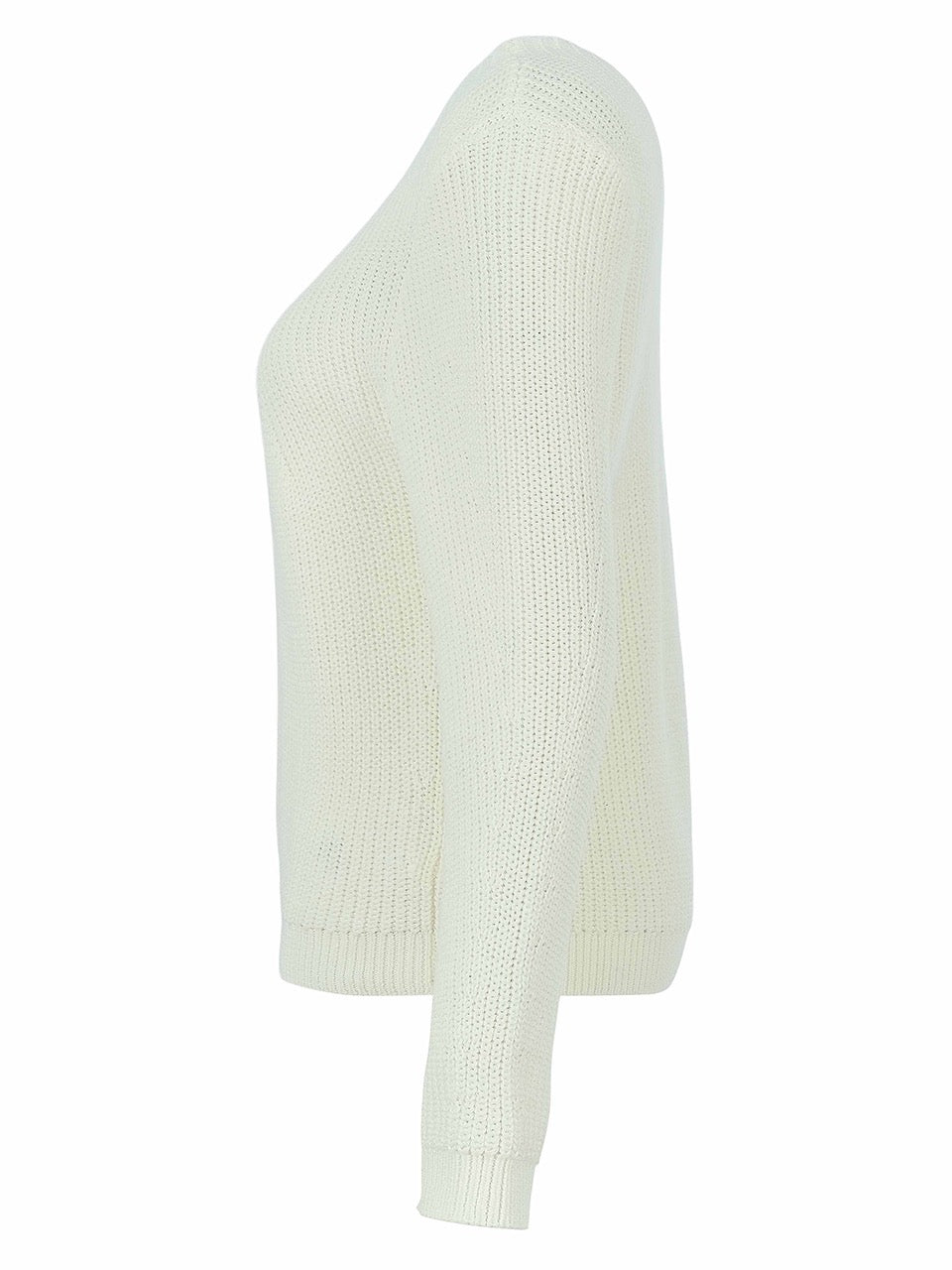 DOLCEZZA Knit Pullover in Off White