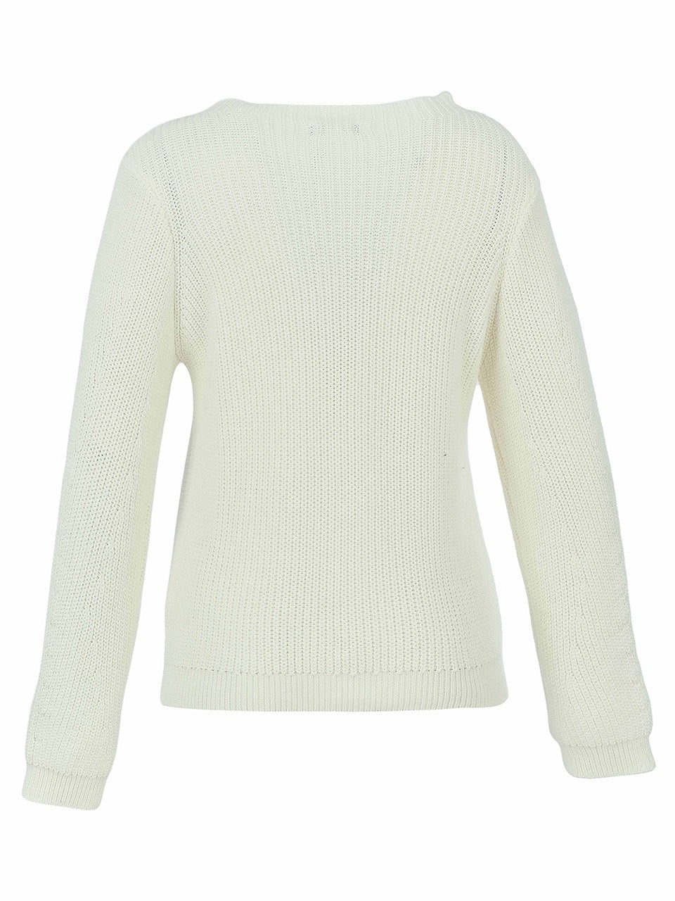 DOLCEZZA Knit Pullover in Off White