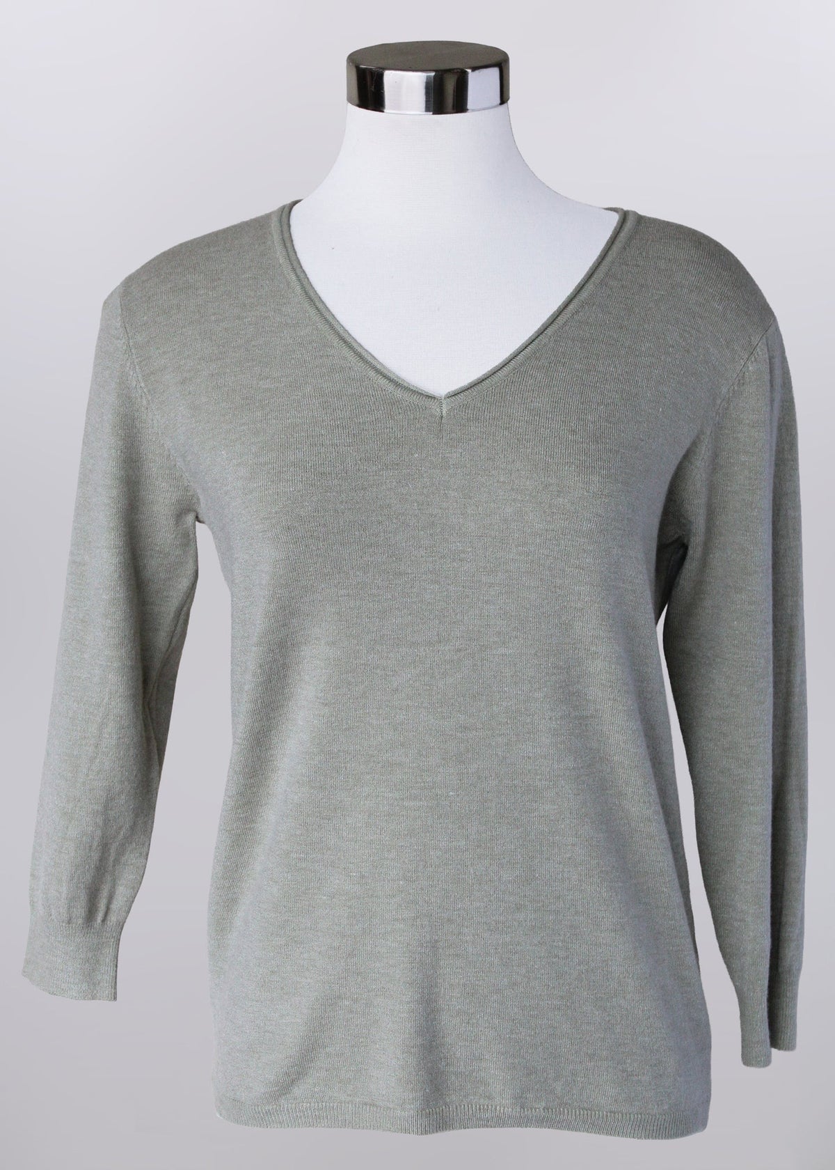 Celery V-Neck Sweater