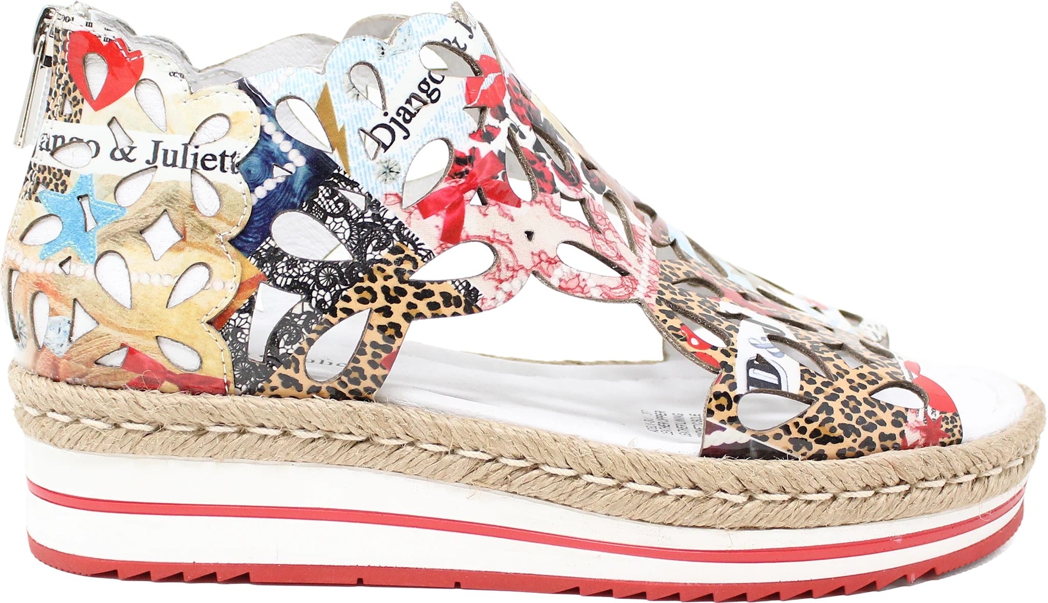 Adely Collage Print Sandal
