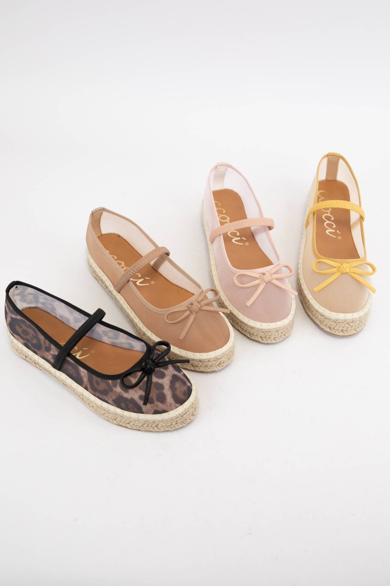 BIJOU MESH UPPER ESPADRILLE PLATFORM SLIP ON