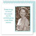 Better Left Unsaid Beverage Napkin