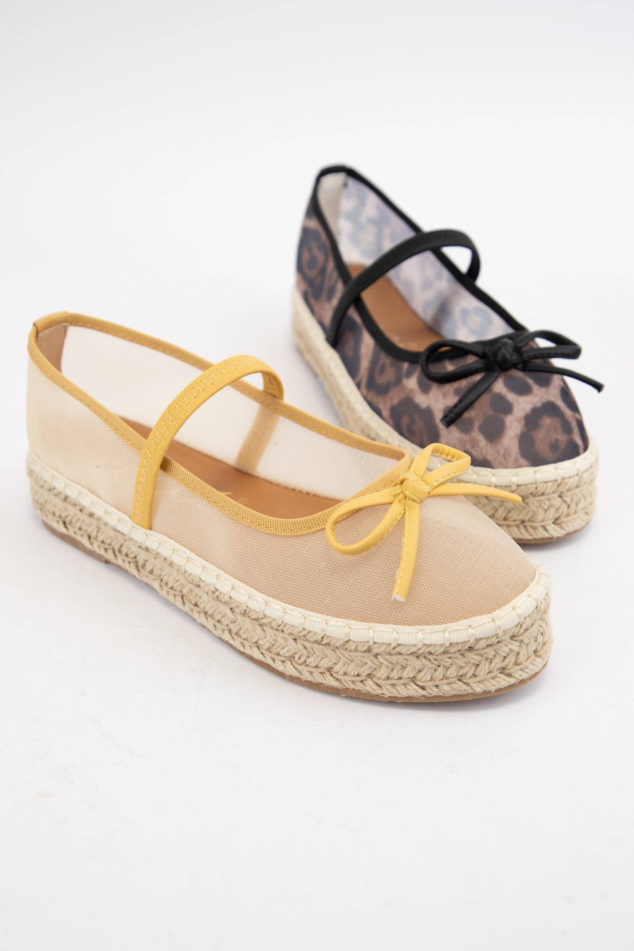 BIJOU MESH UPPER ESPADRILLE PLATFORM SLIP ON
