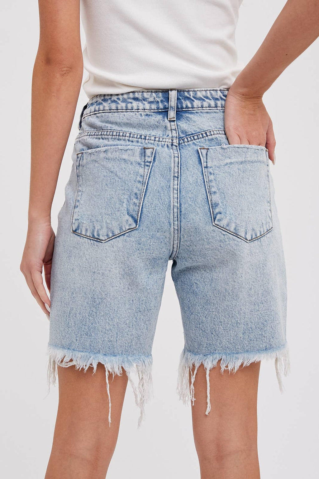 BOYFRIEND DENIM SHORTS