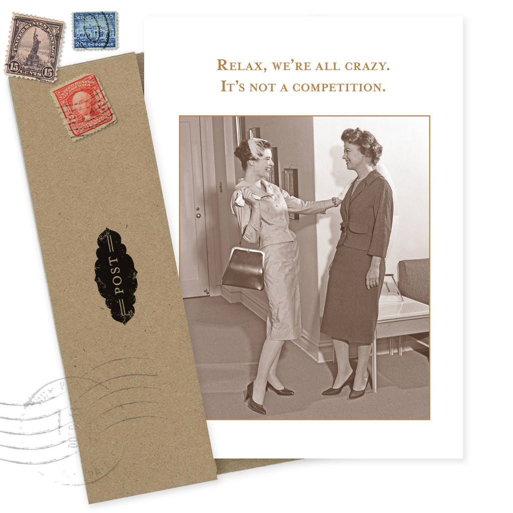 We're All Crazy Birthday Card