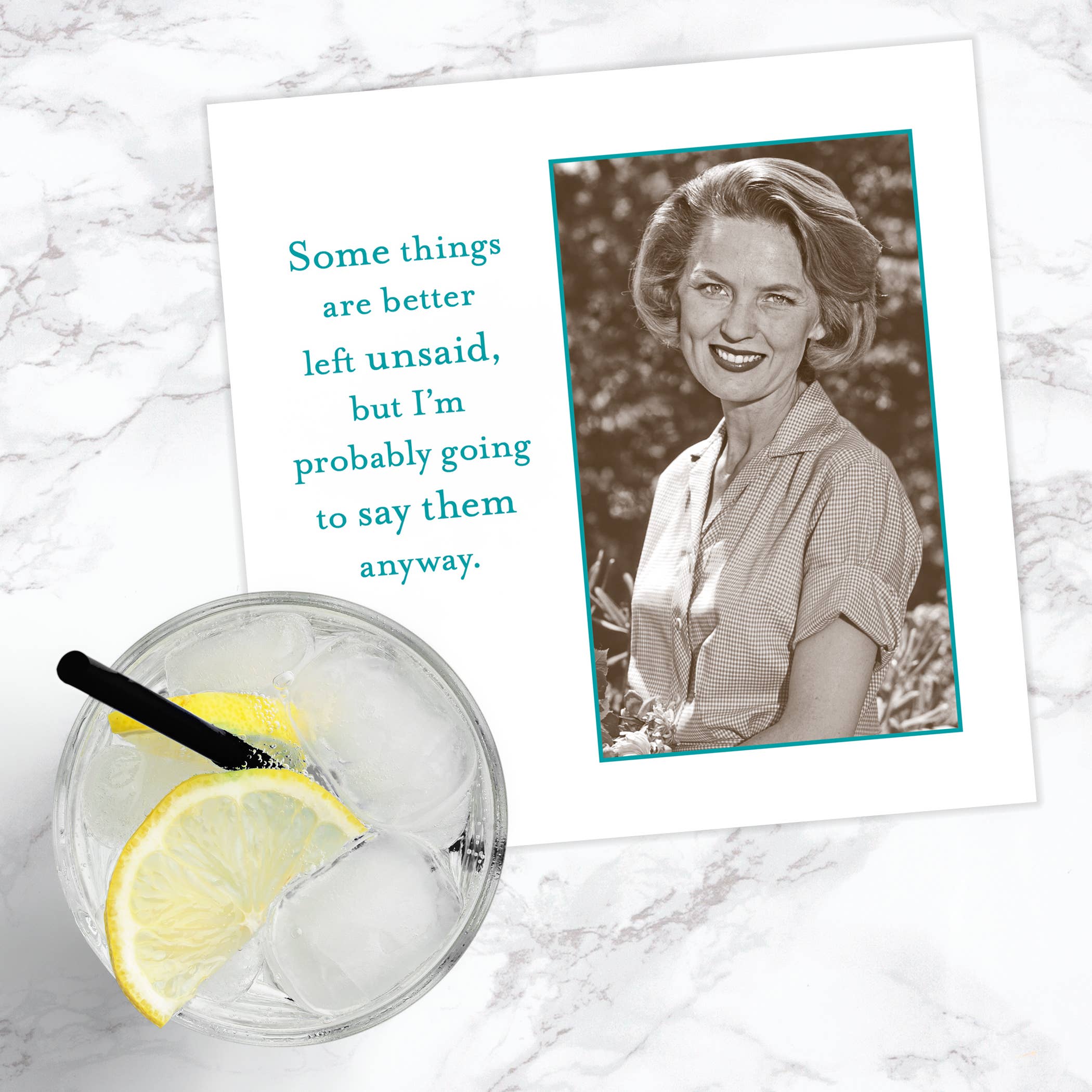 Better Left Unsaid Beverage Napkin