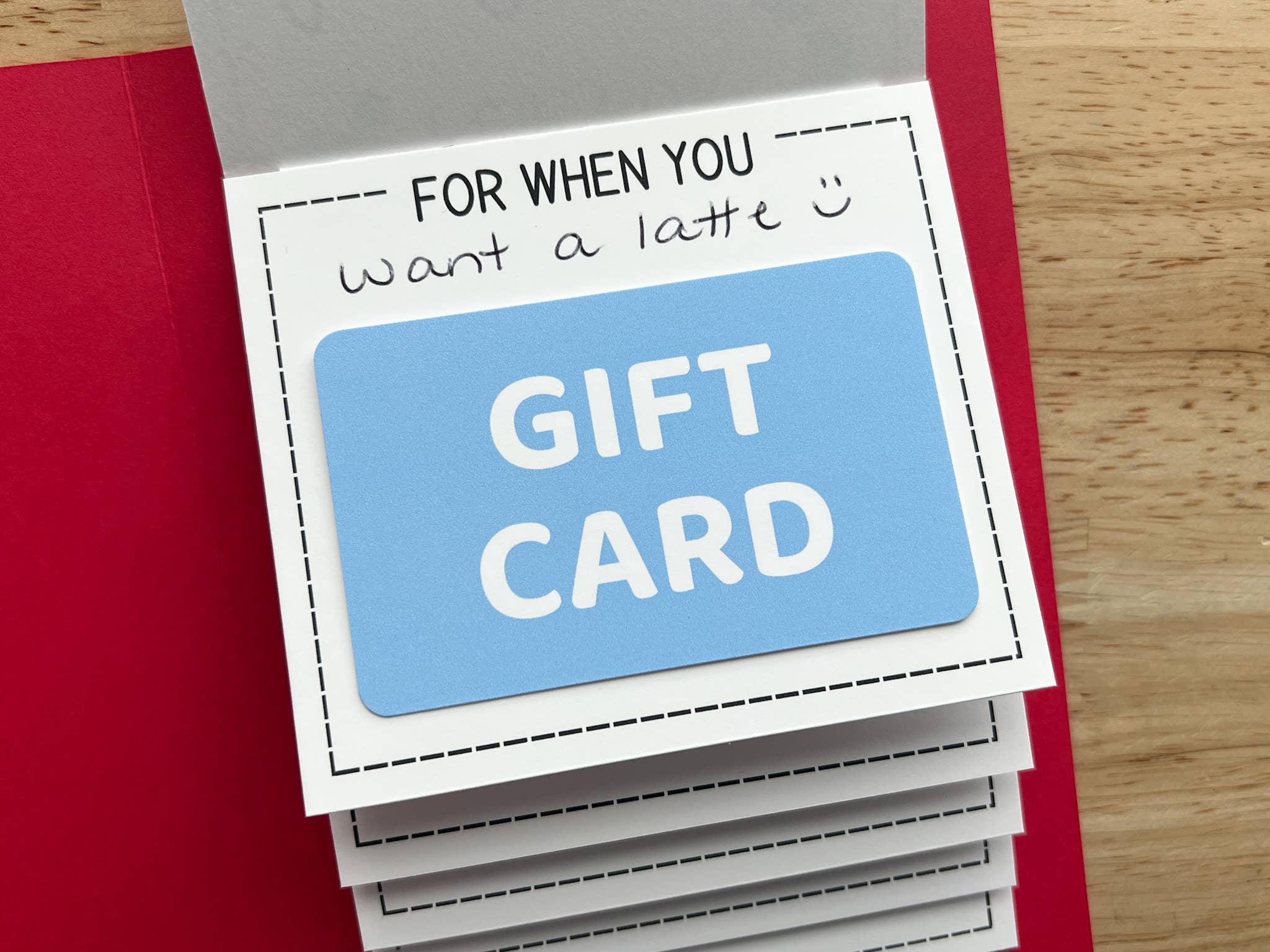 Birthday Waterfall Gift Card Holder