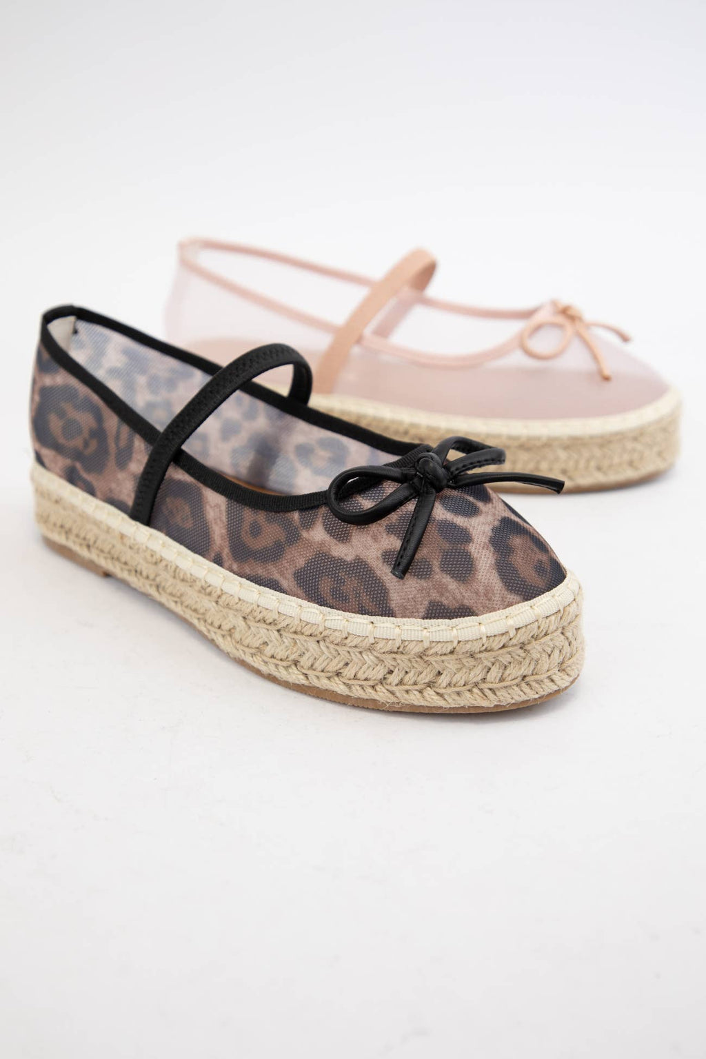 BIJOU MESH UPPER ESPADRILLE PLATFORM SLIP ON