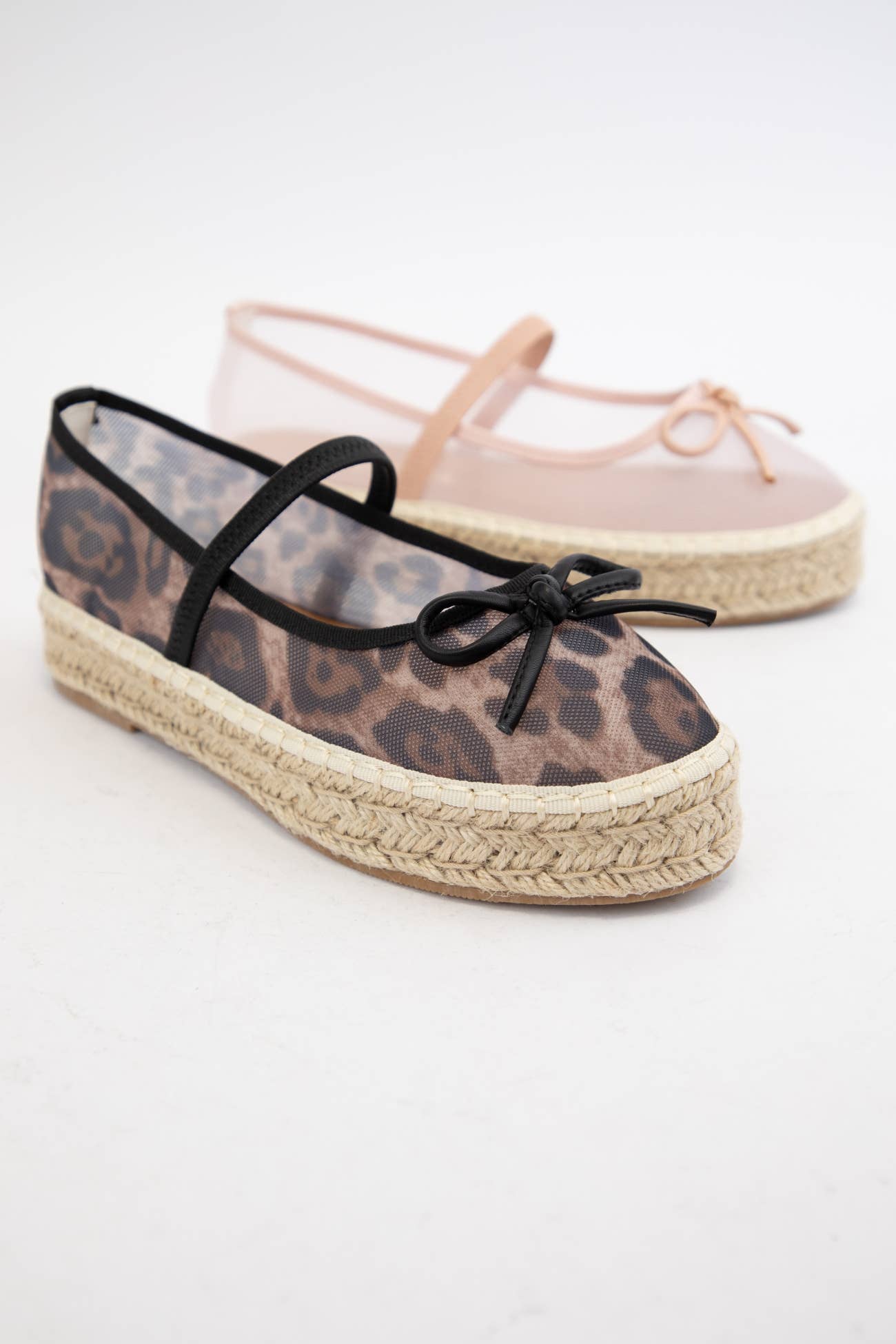 BIJOU MESH UPPER ESPADRILLE PLATFORM SLIP ON
