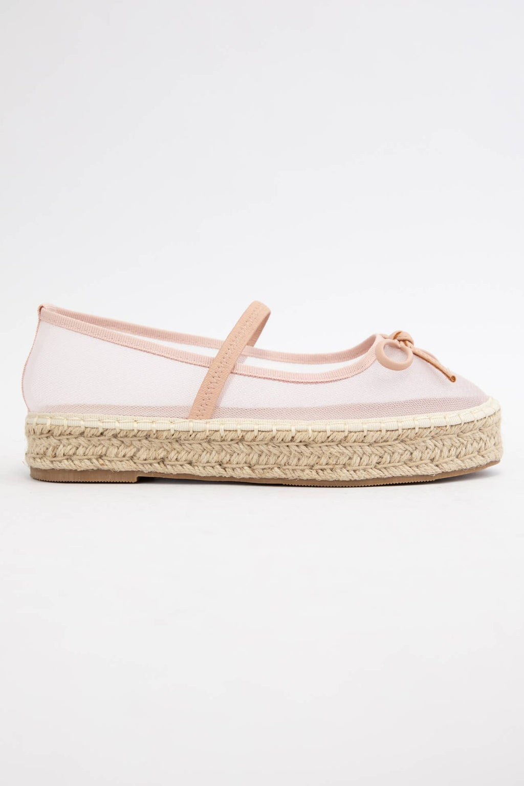 BIJOU MESH UPPER ESPADRILLE PLATFORM SLIP ON
