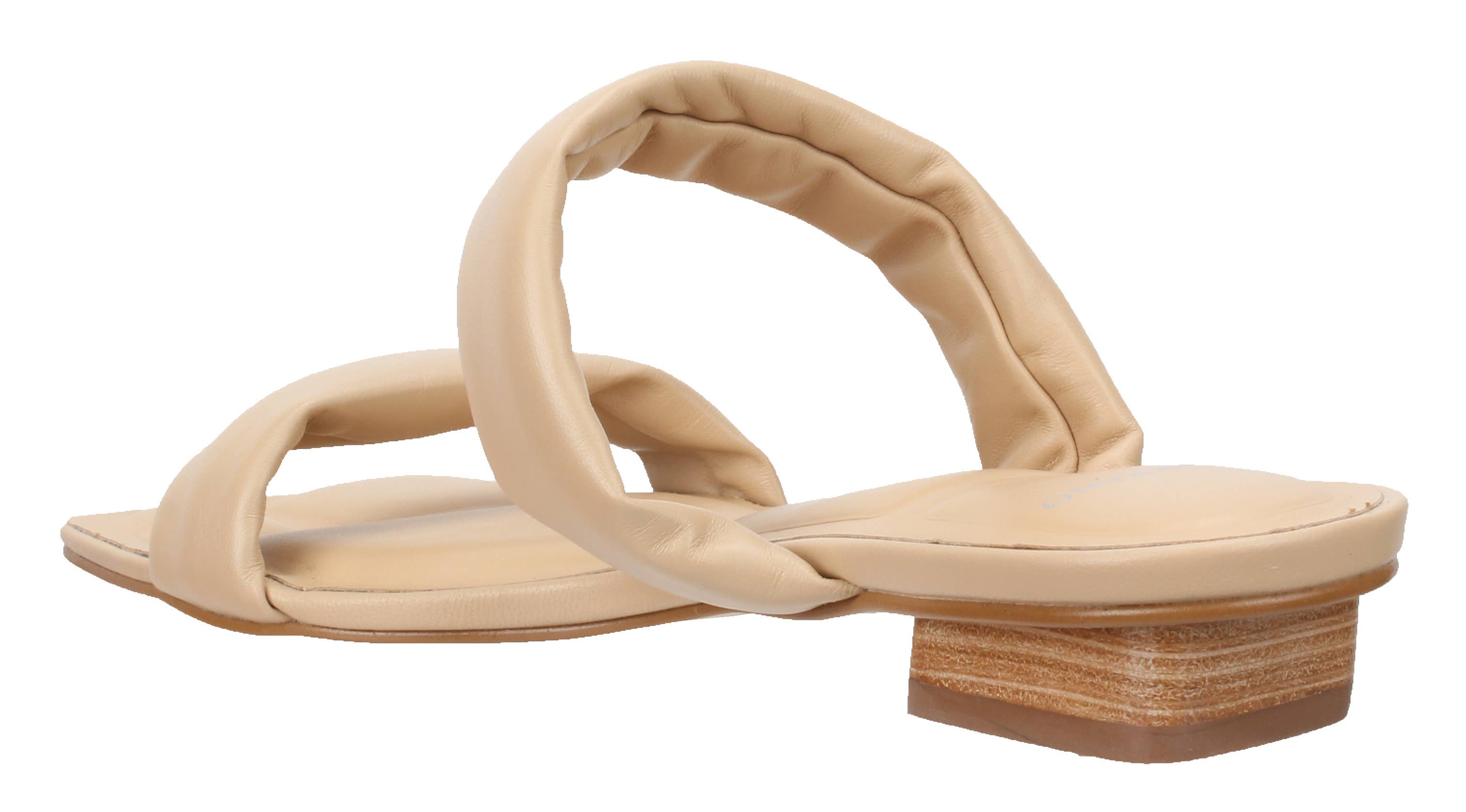 Phoebe - Leather Slide Sandal Cream 566004
