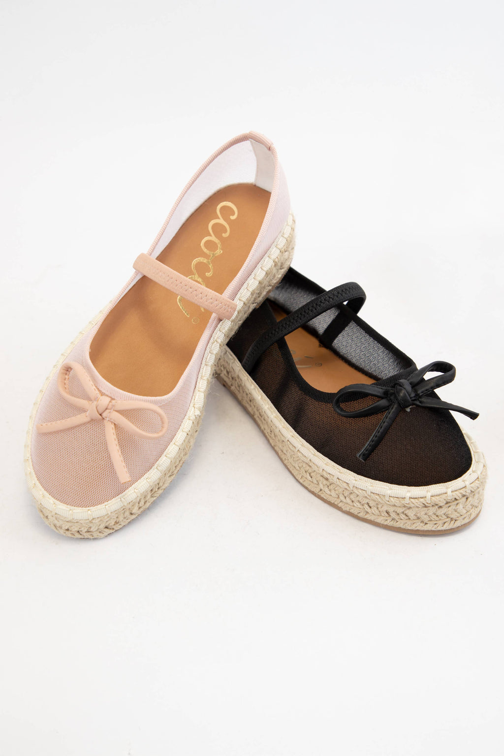 BIJOU MESH UPPER ESPADRILLE PLATFORM SLIP ON