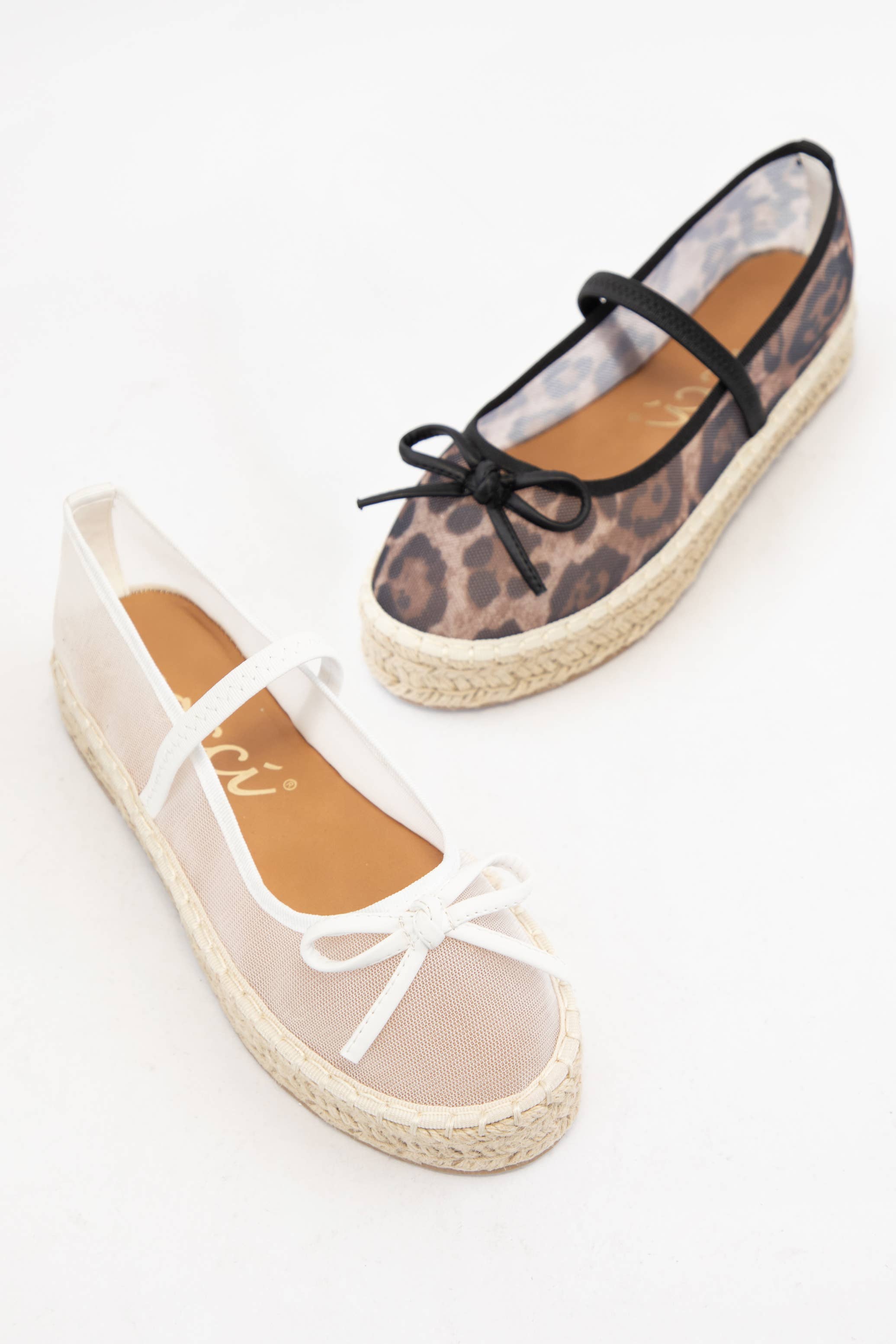 BIJOU MESH UPPER ESPADRILLE PLATFORM SLIP ON