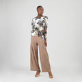 T12P12 - Gauze Knit - Side Tie Waist Top - Petal Whisper