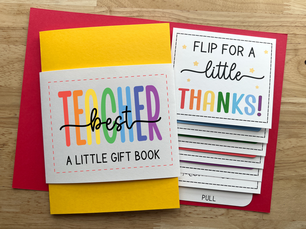 Teacher Appreciation Waterfall Gift Card Holder