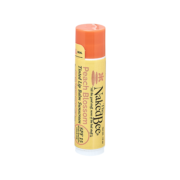 SPF 15 Orange Blossom Honey Tinted Lip Balm in Peach Blossom